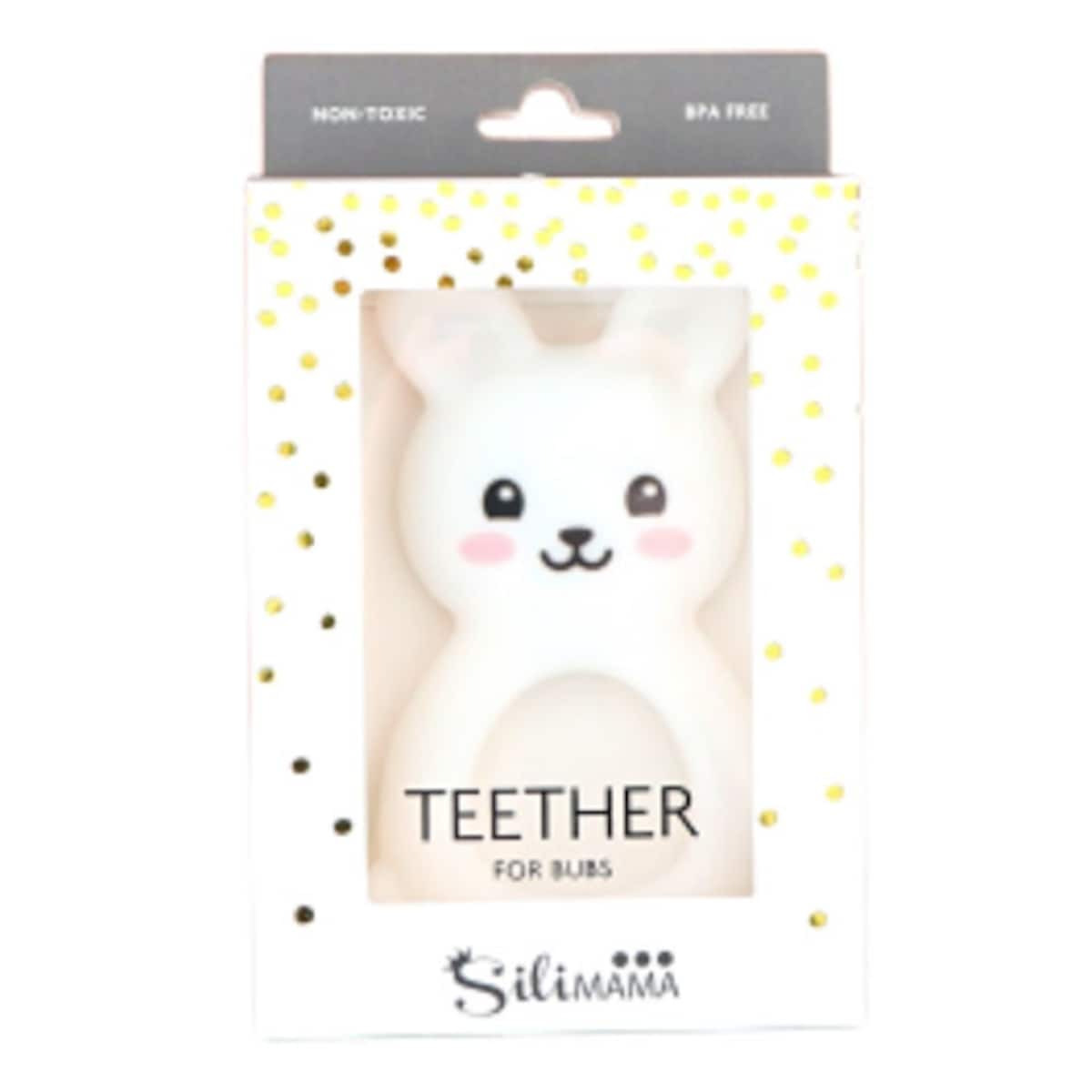 Jellystone Designs Jellies Bunny Baby Teether White