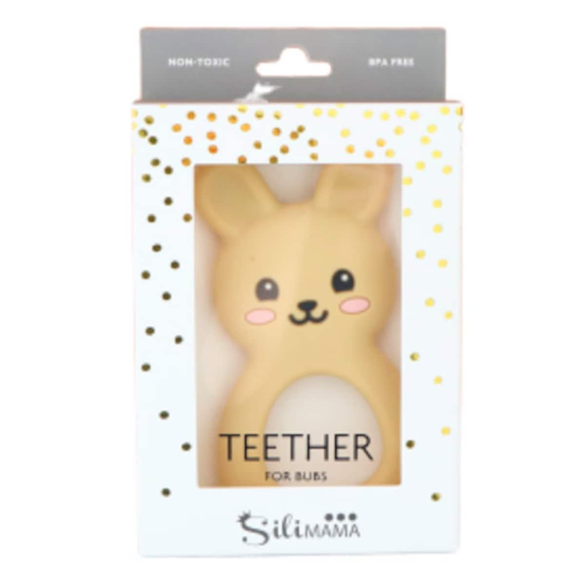 Jellystone Designs Jellies Bunny Baby Teether Tan