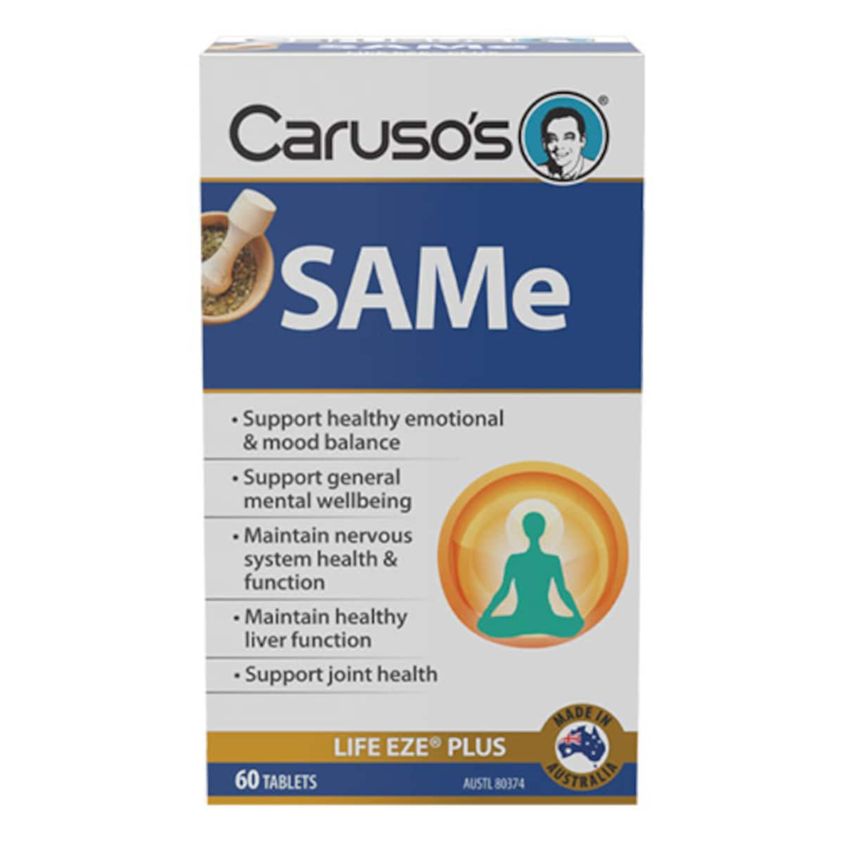 Carusos SAMe Life Eze Plus 60 Tablets