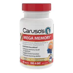 Carusos Mega Memory 60 Tablets