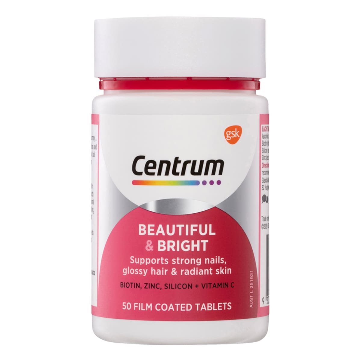 Centrum Beautiful & Bright 50 Tablets