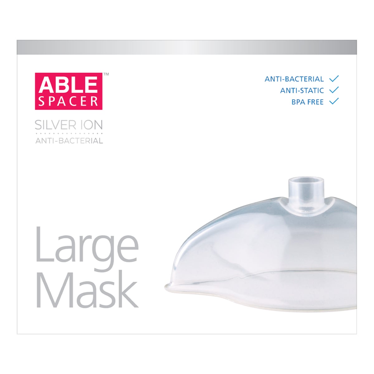 Able Spacer Whistle Mask Antibacterial Large