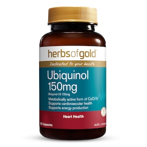 Herbs Of Gold Ubiquinol 150Mg 60 Capsules