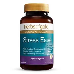 Herbs of Gold Stress Ease Adrenal Support 60 Tablets