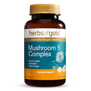 Herbs Of Gold Mushroom 5 Complex 60 Capsules