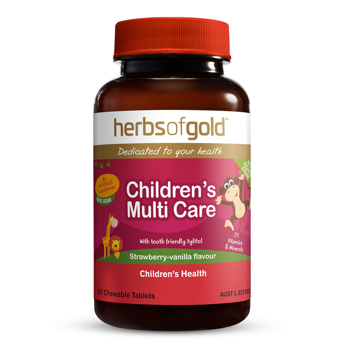 Herbs Of Gold Childrens Multi Care 60 Chewable Tablets