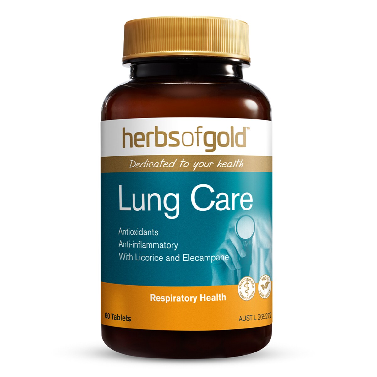 Herbs Of Gold Lung Care 60 Tablets