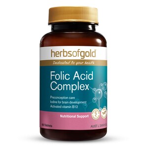 Herbs Of Gold Folic Acid Complex 60 Tablets