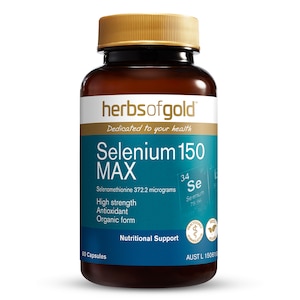 Herbs Of Gold Selenium 150 Max 60 Capsules