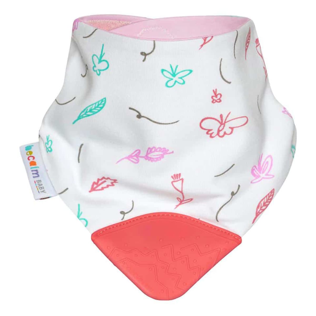 Becalm Baby Dribble And Chew Teething Bib Butterfly