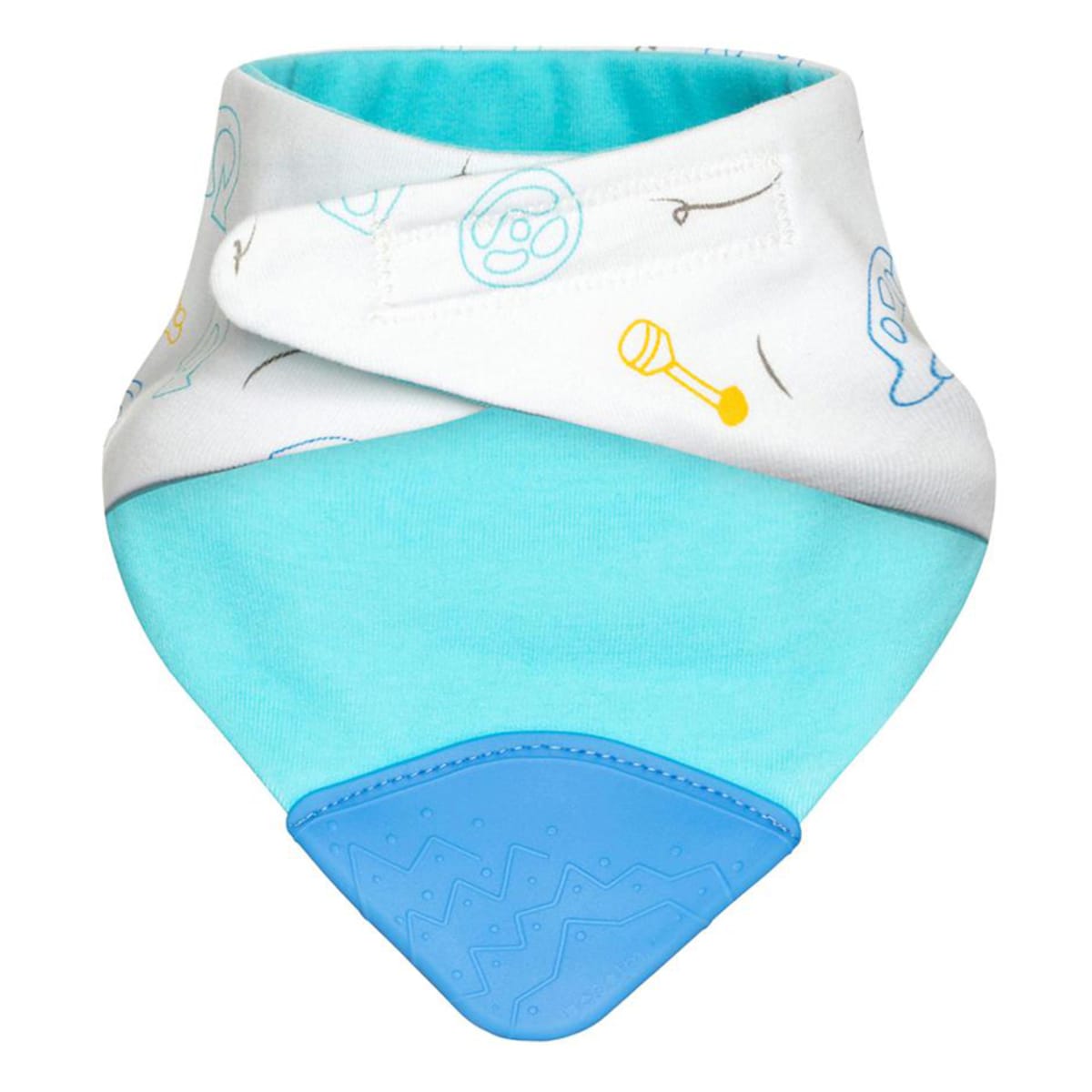 Becalm Baby Dribble And Chew Teething Bib Car