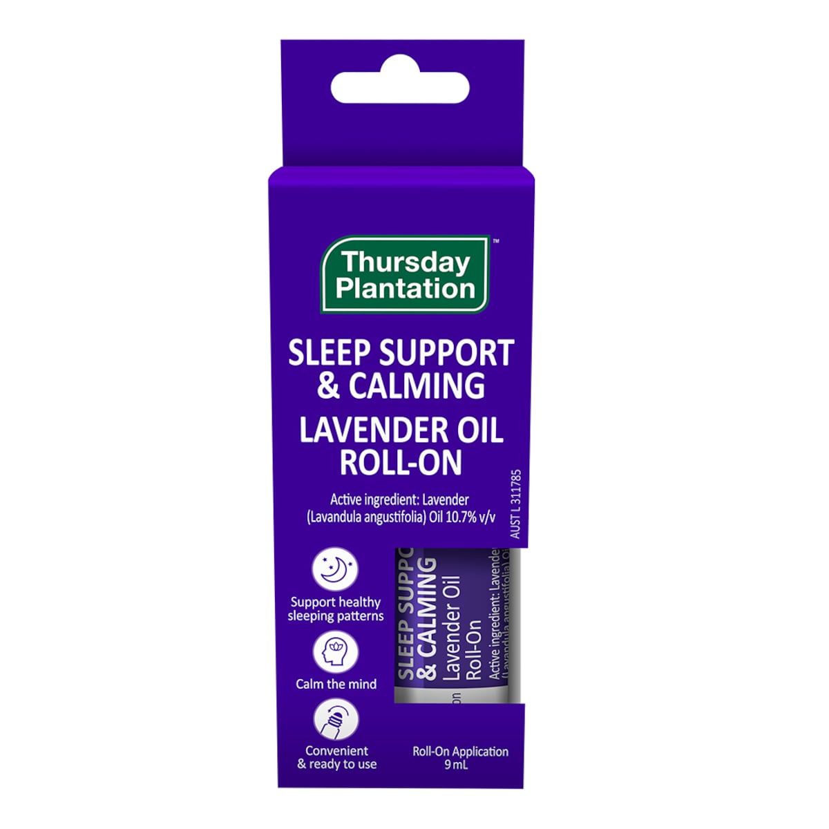 Thursday Plantation Sleep Support & Calming Lavender Oil Roll-On 9Ml