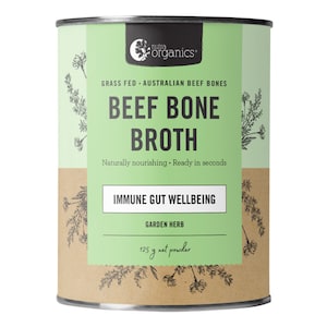 Nutra Organics Beef Bone Broth Powder Garden Herb 125G