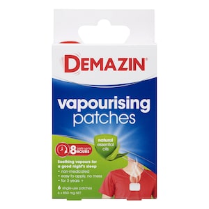Demazin Vapourising Patches With Natural Essential Oils 6 Pack