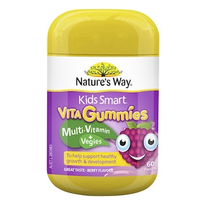 Natures Way Kids Smart Vita Gummies Multivitamin + Vegies 60 Pack