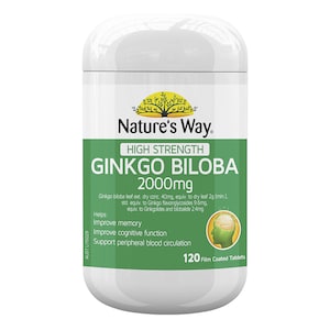 Natures Way High Strength Ginkgo Biloba 120 Tablets