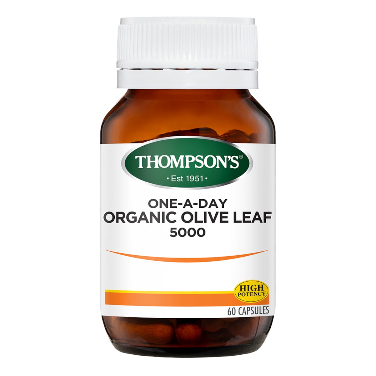 Thompsons One A Day Organic Olive Leaf 60 Capsules