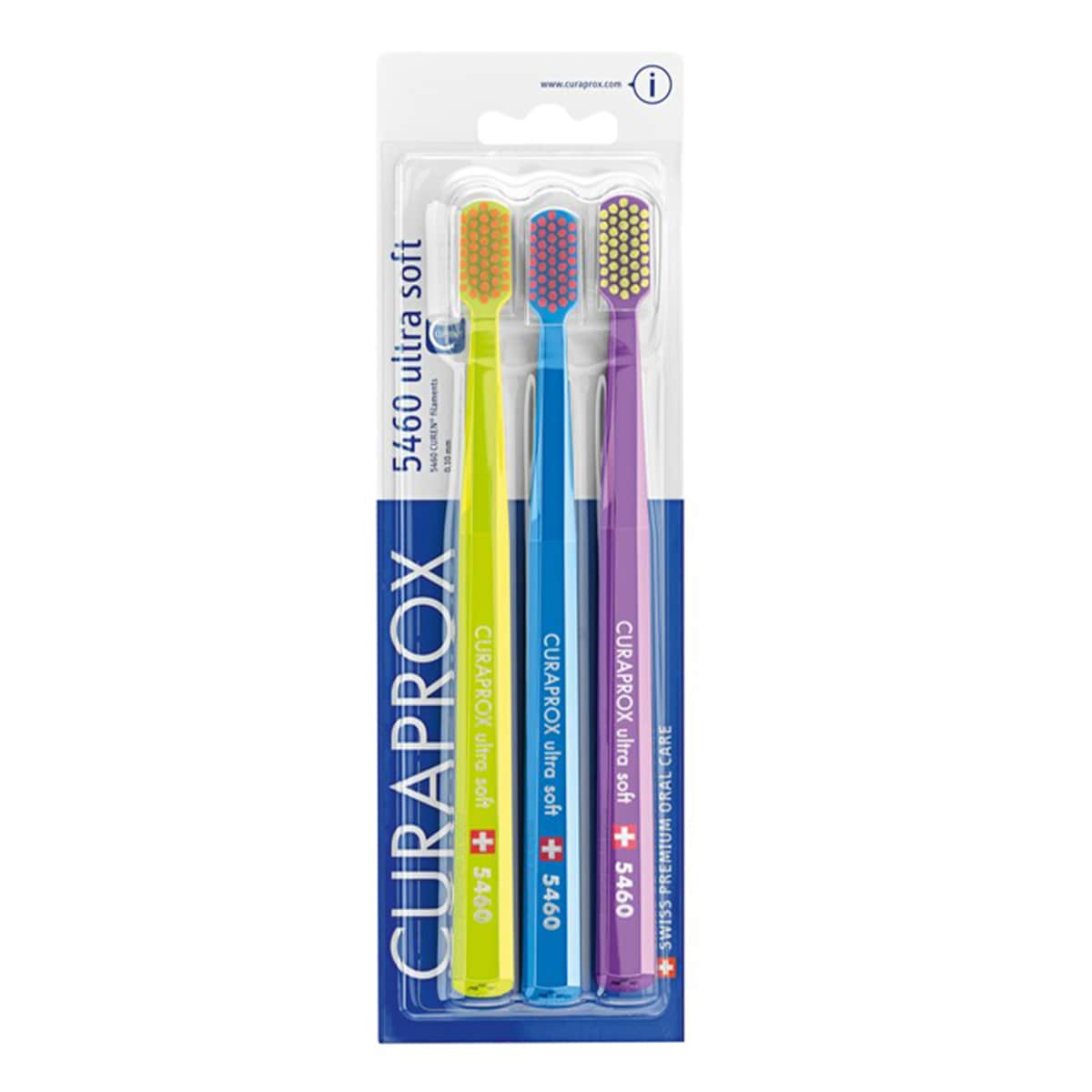 Curaprox Ultra Soft Toothbrush Cs 5460 3 Pack (Colours Selected At Random)