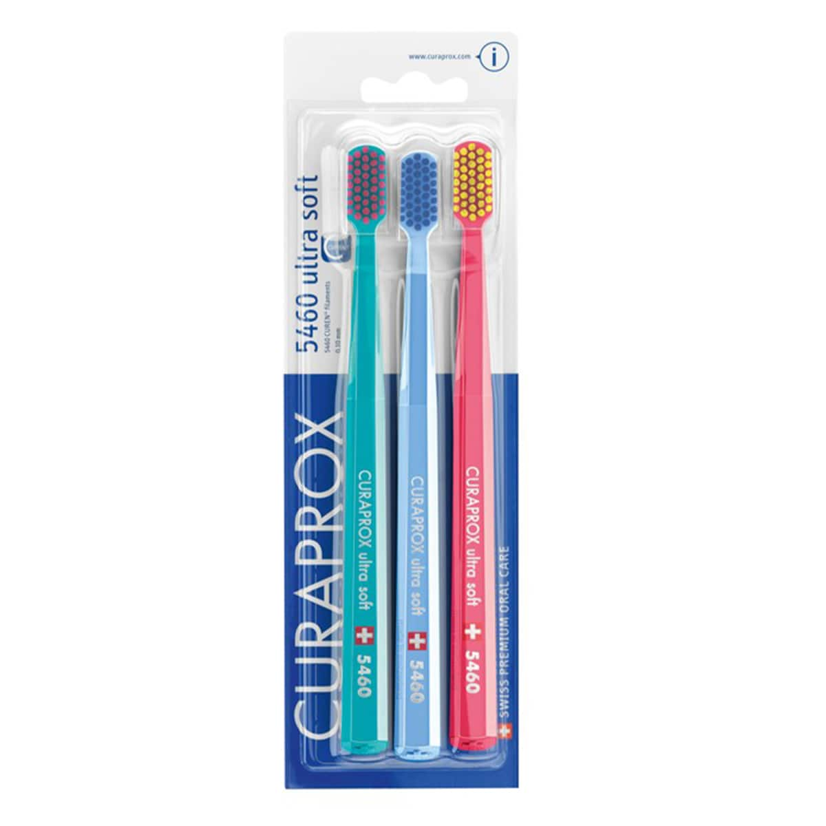 Curaprox Ultra Soft Toothbrush Cs 5460 3 Pack (Colours Selected At Random)