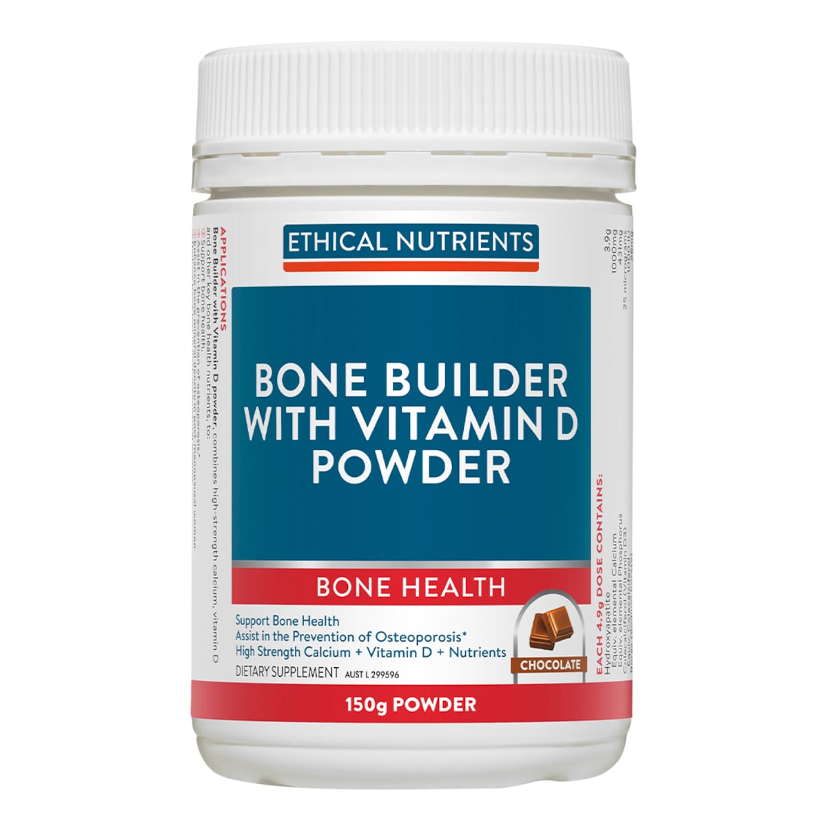 Ethical Nutrients Bone Builder With Vitamin D Powder Chocolate 150G