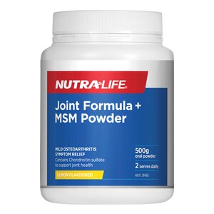 Nutra-Life Joint Formula + Msm Lemon Powder 500G