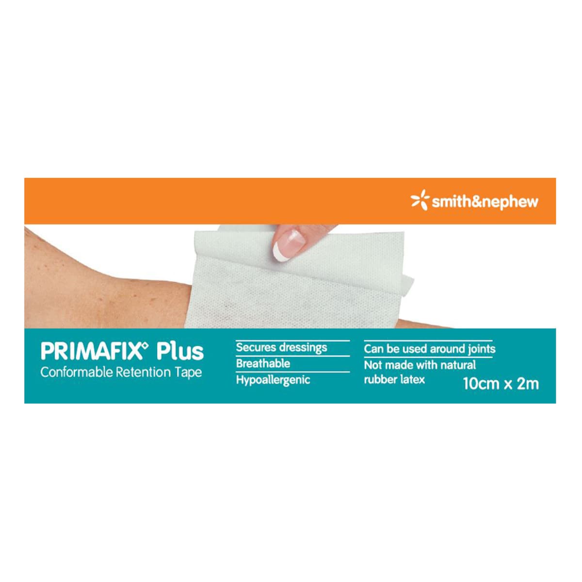 Primafix Plus Conformable Retention Tape 10Cm X 2M By Smith & Nephew