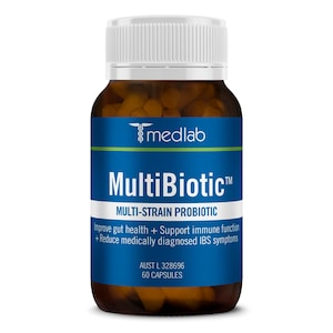 Medlab Multibiotic Multi-Strain Probiotic 60 Capsules