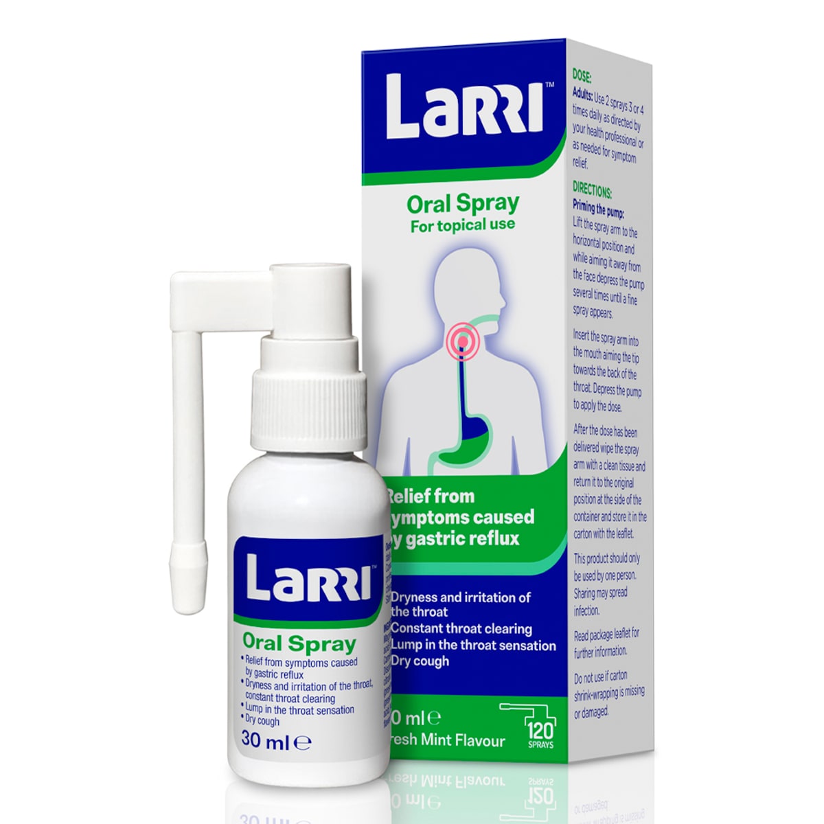 Larri Oral Spray Gastric Reflux 30Ml