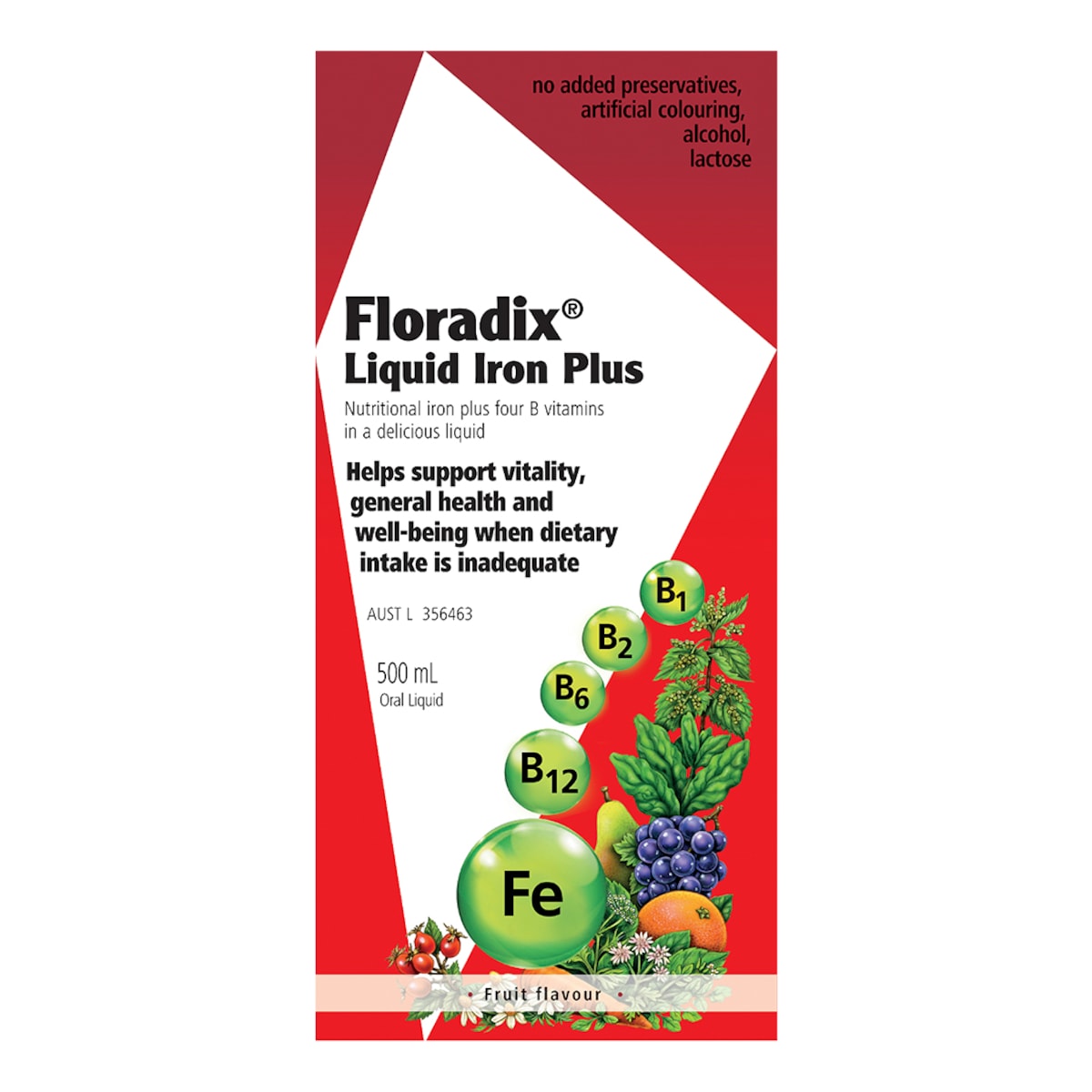Floradix Formula Liquid Iron Plus 500Ml