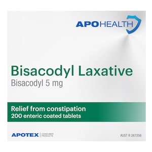 Apohealth Bisacodyl Laxative 5Mg 200 Tablets