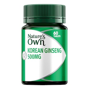 Natures Own Ginseng Korean 500Mg 60 Tablets