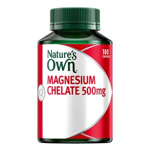 Natures Own Magnesium Chelate 500Mg 180 Capsules