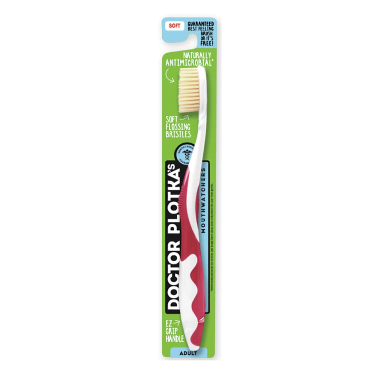 Doctor Plotkas Mouthwatchers Toothbrush Adult Soft Red