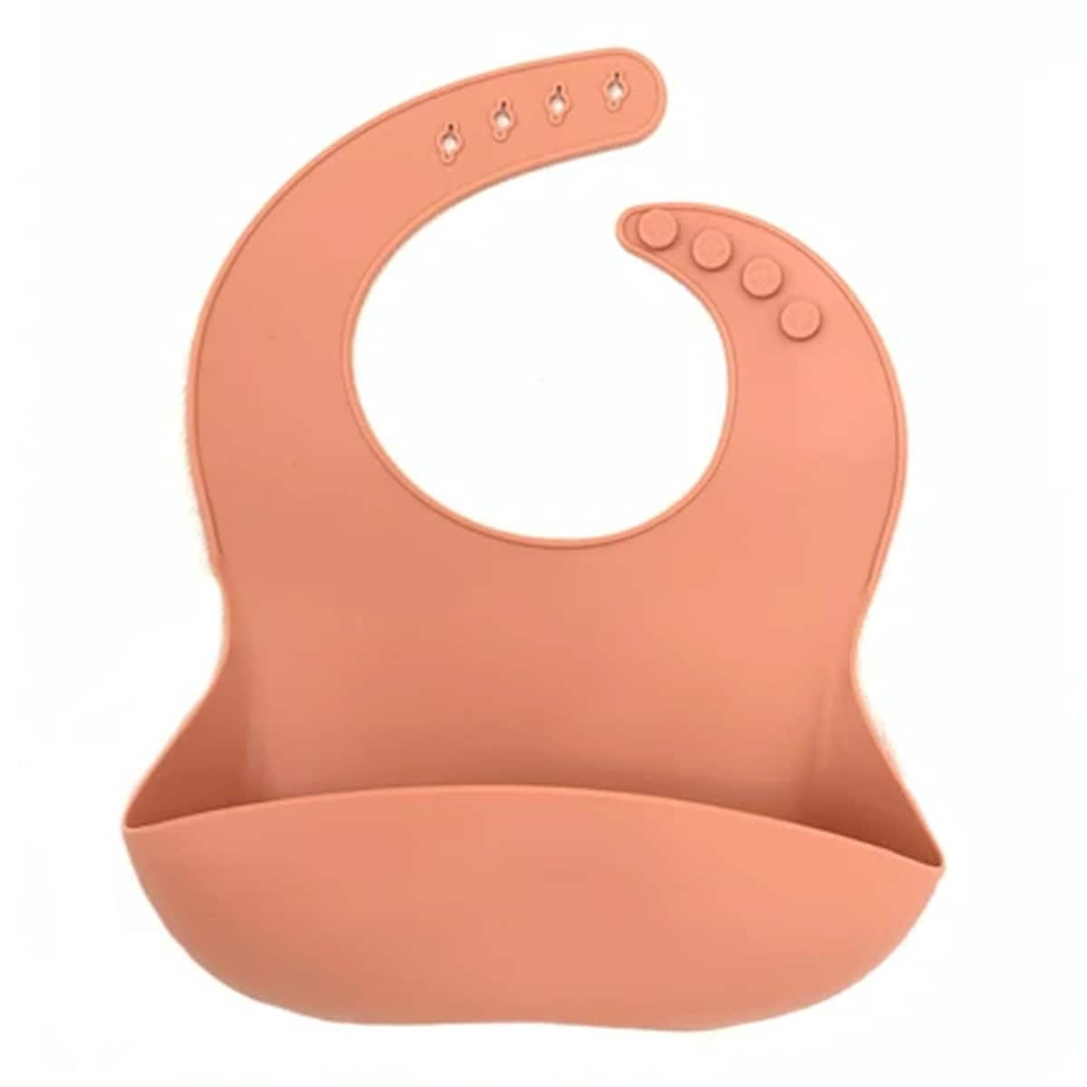 Little Mashies Silicone Washy Bib Blush Pink