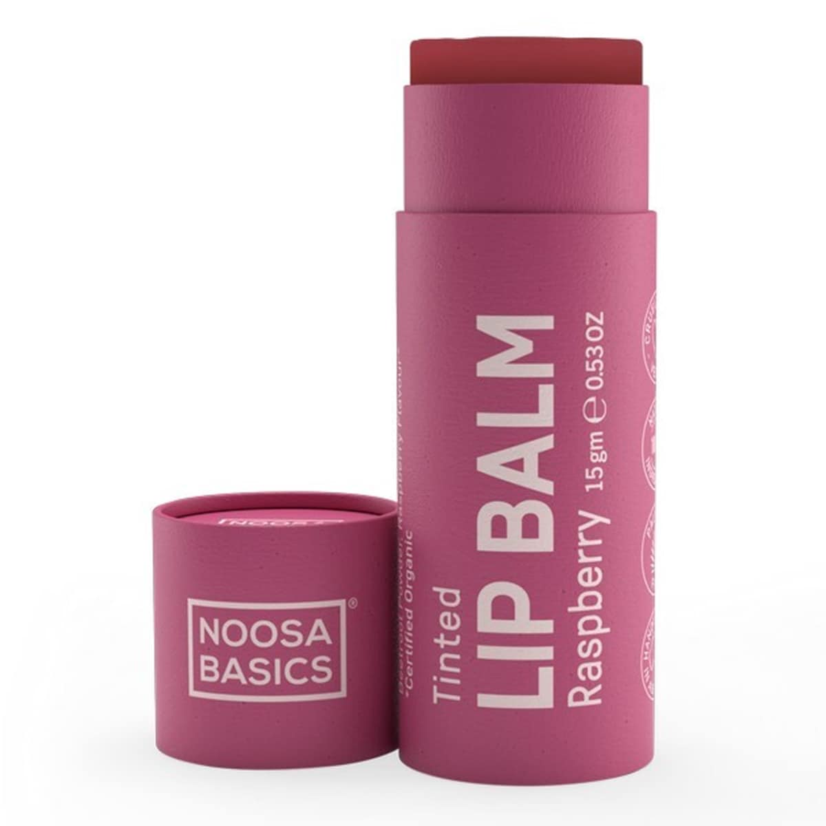 Noosa Basics Organic Lip Balm Raspberry 15g