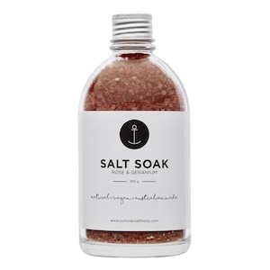 Summer Salt Body Salt Soak Rose & Geranium 350G