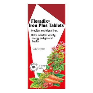 Floradix Iron Plus 84 Tablets