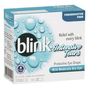 Blink Intensive Tears Eye Drops 20 X 0.4Ml Vials