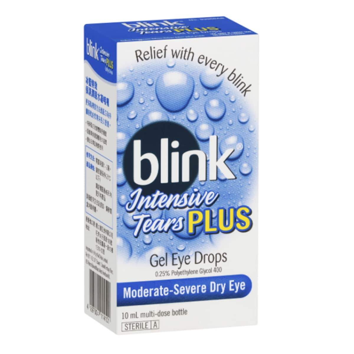 Blink Intensive Tears Plus Liquid Gel Eye Drops 10Ml