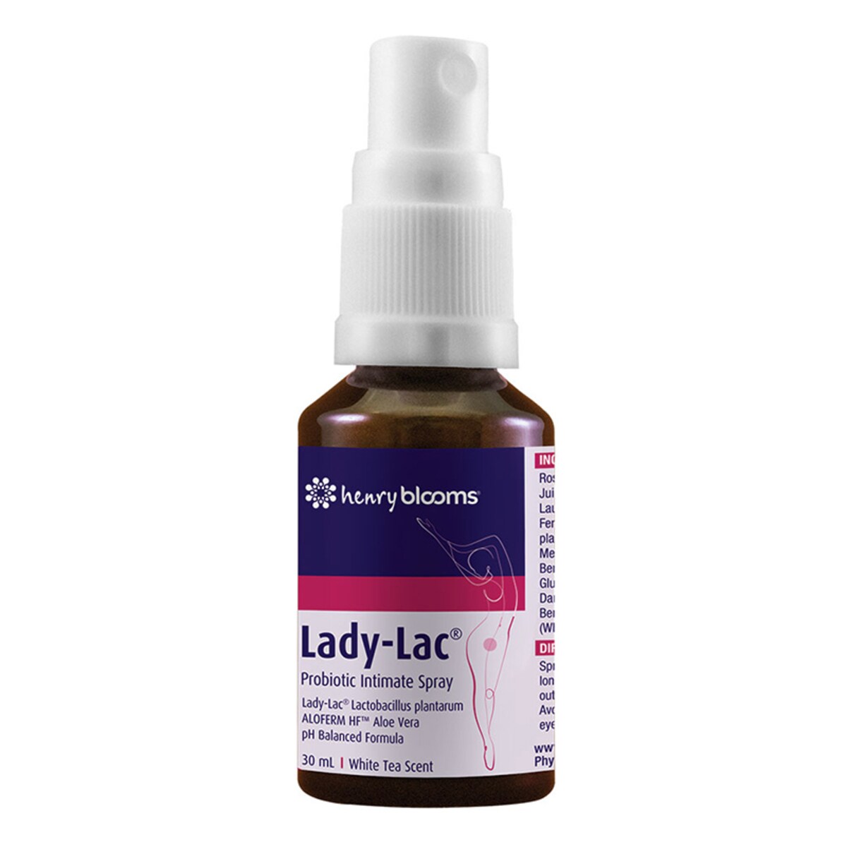 Henry Blooms Lady-Lac Probiotic Intimate Spray 30Ml