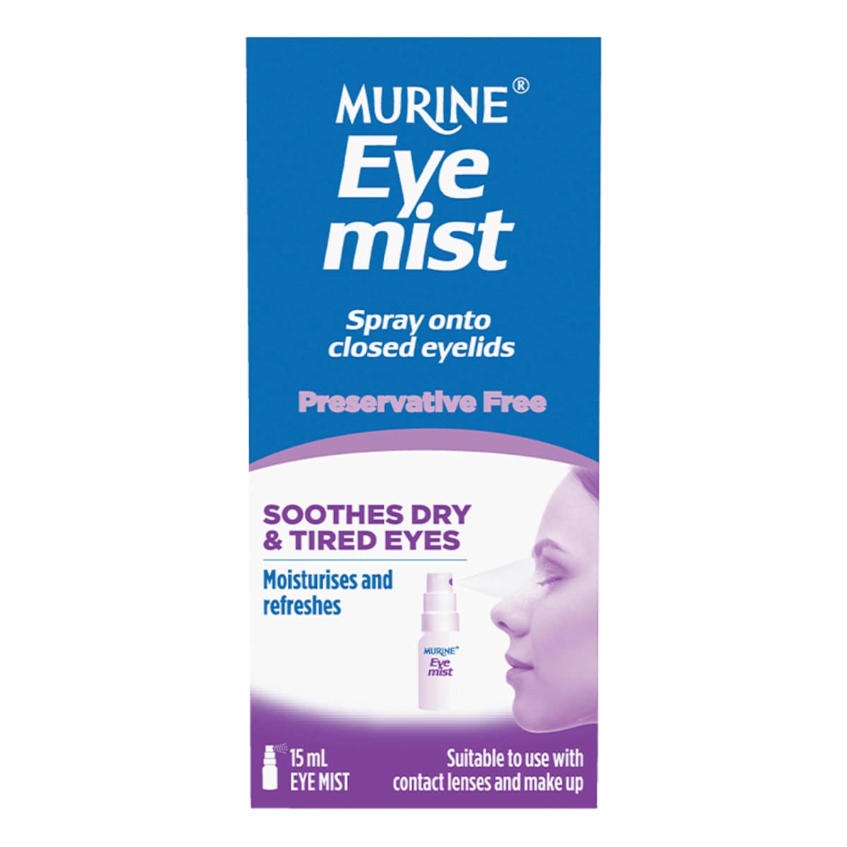 Murine Eye Mist Spray Preservative Free 15Ml