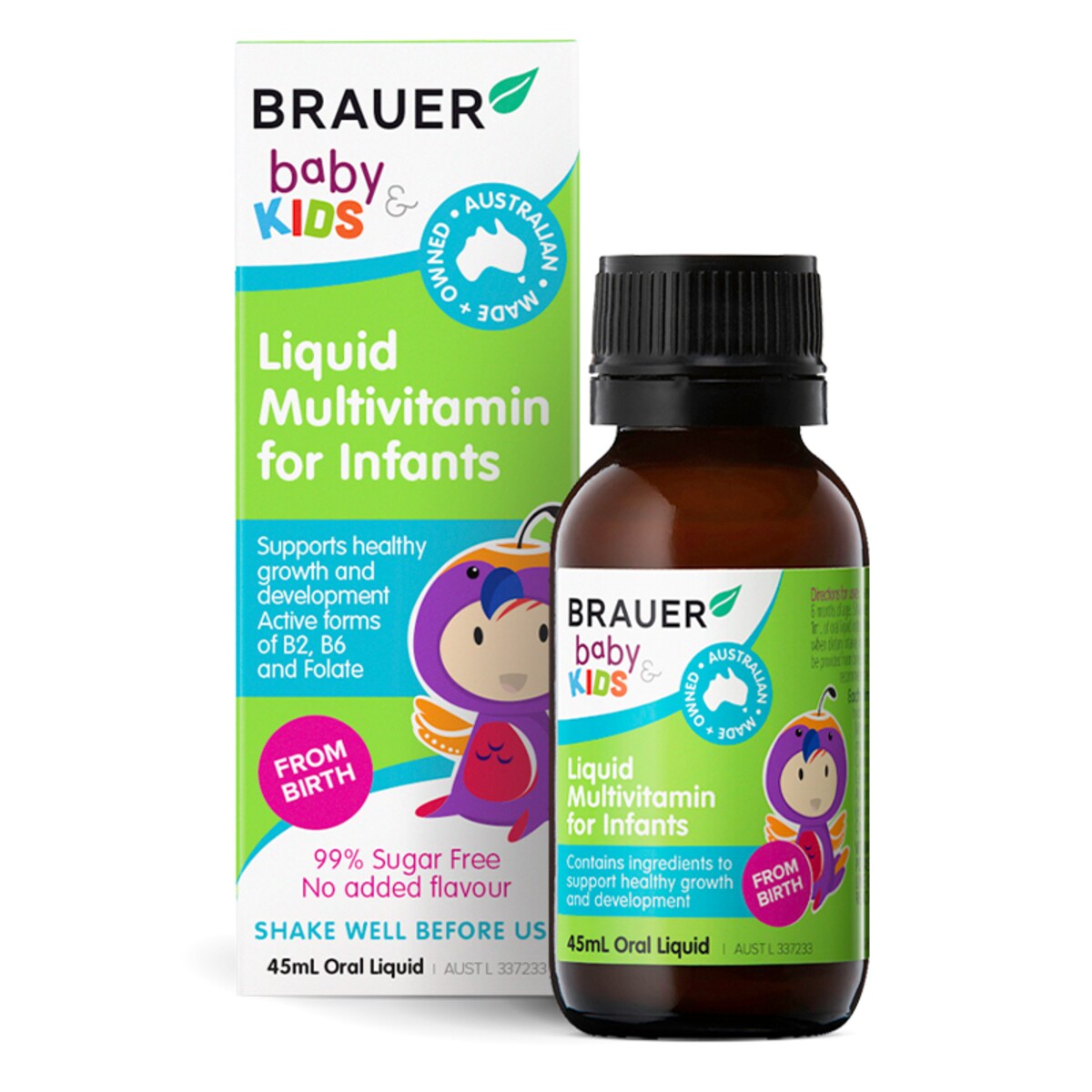 Brauer Baby & Kids Liquid Multivitamin For Infants 45Ml