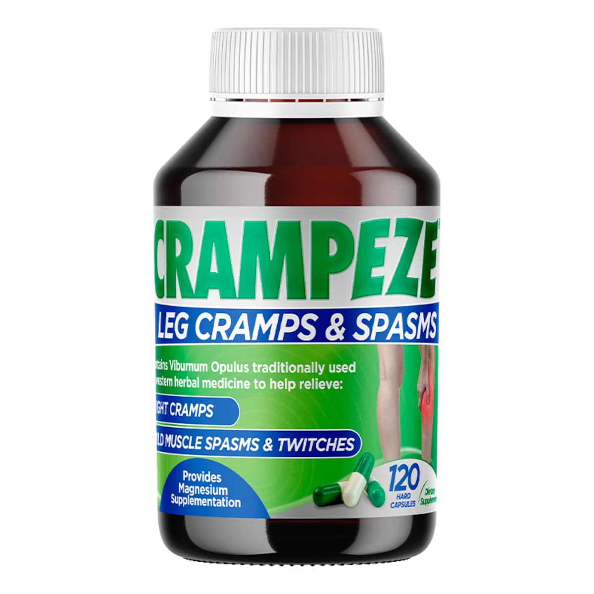 Crampeze Night Cramps For Leg Cramps & Spasms 120 Hard Capsules