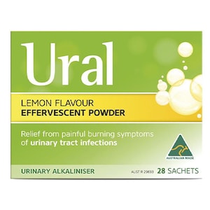 Ural Lemon Flavour Effervescent Powder 4G X 28 Sachets