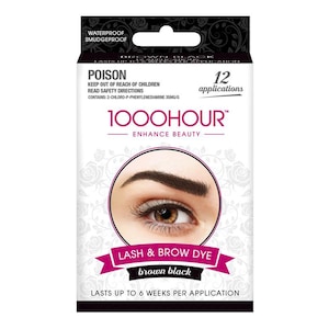 1000 Hour Eyelash & Brow Dye Kit Brown/Black