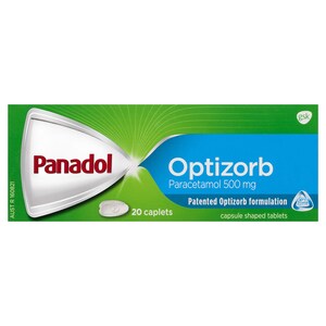 Panadol With Optizorb Pain Relief 20 Caplets