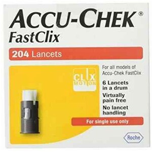 Accu-Chek Fastclix 204 Lancets