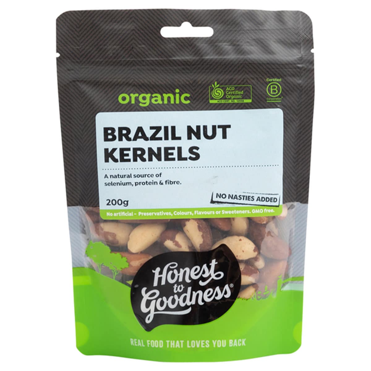 Honest To Goodness Organic Brazil Nut Kernels 200G