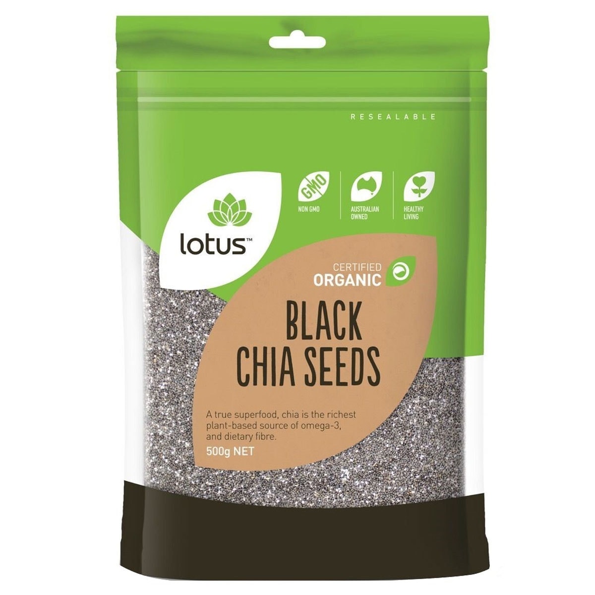 Lotus Black Chia Seeds 500G