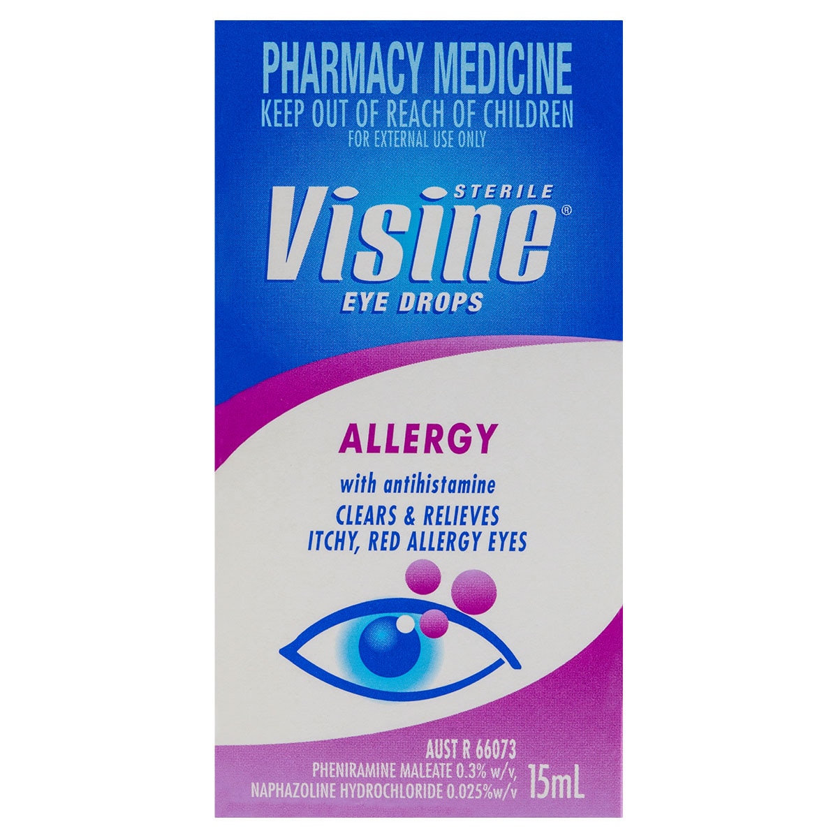 Visine Eye Drops Allergy with Antihistamine 15ml